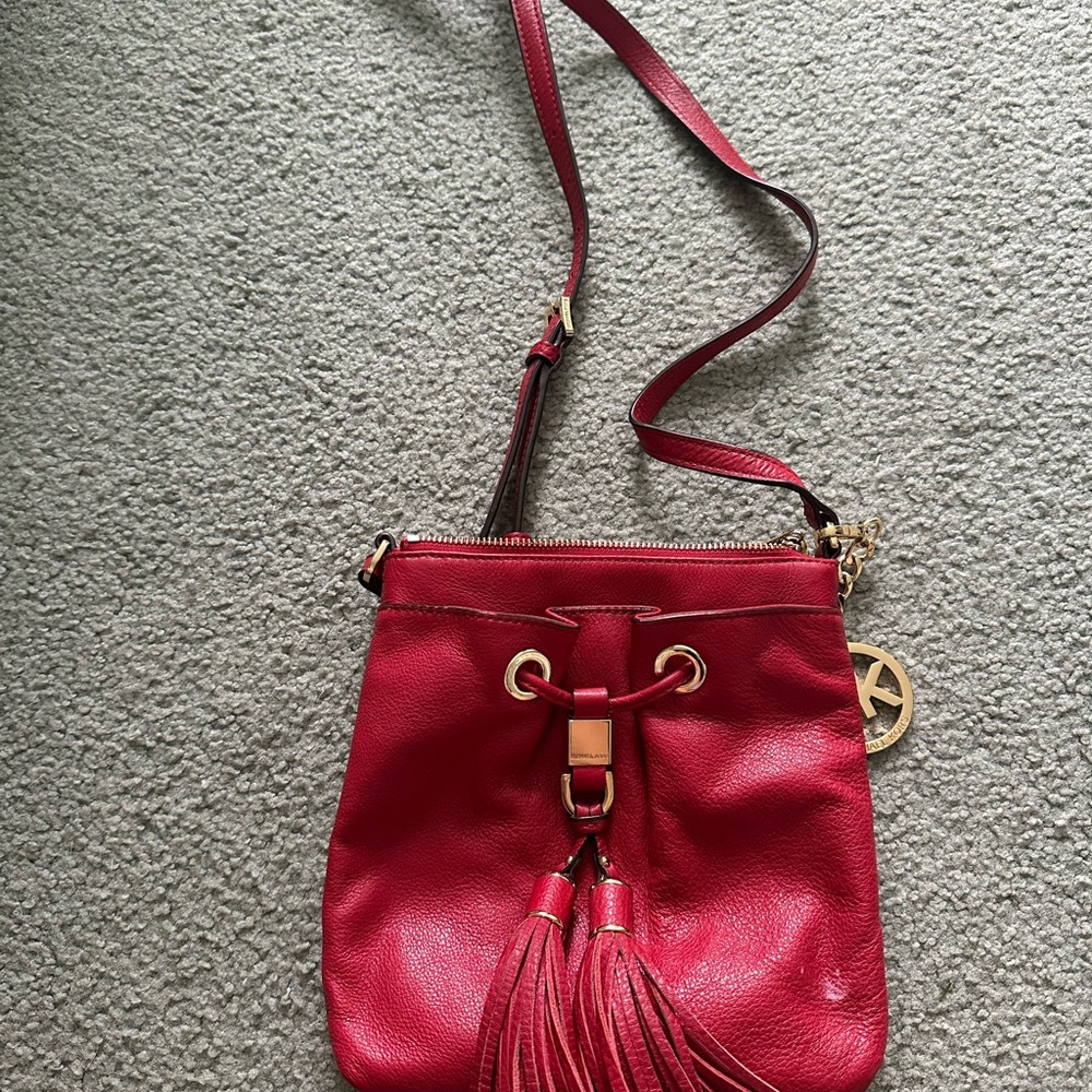 Michael Kors Red Crossbody Bag